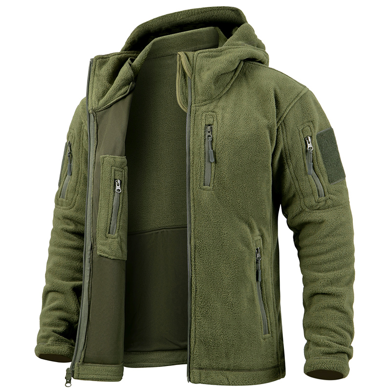 Men's Tactical Fleece Jacket W - Outdoor Hunting Hoodie บทวิจารณ์และราคา