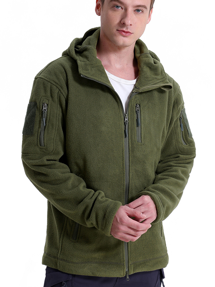 Men's Tactical Fleece Jacket W - Outdoor Hunting Hoodie บทวิจารณ์และราคา