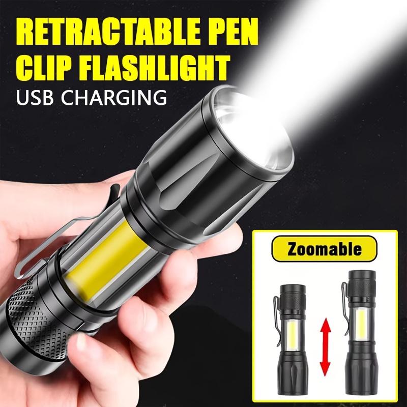 Portable COB+LED Camping Light - Tactical Flashlight Rechargeable บทวิจารณ์และราคา