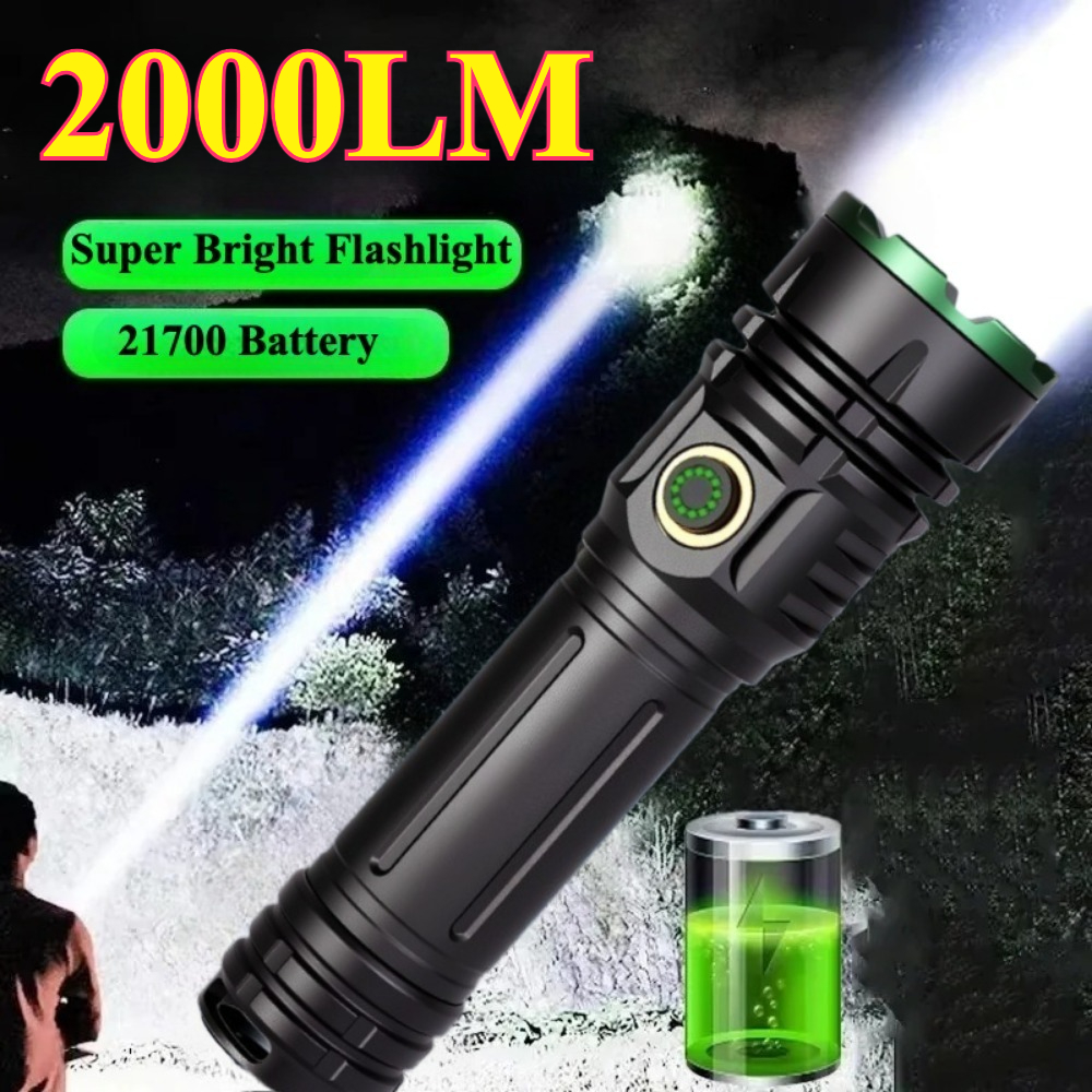 2000LM Super Bright Led Flashl - Tactical Flashlight Rechargeable บทวิจารณ์และราคา