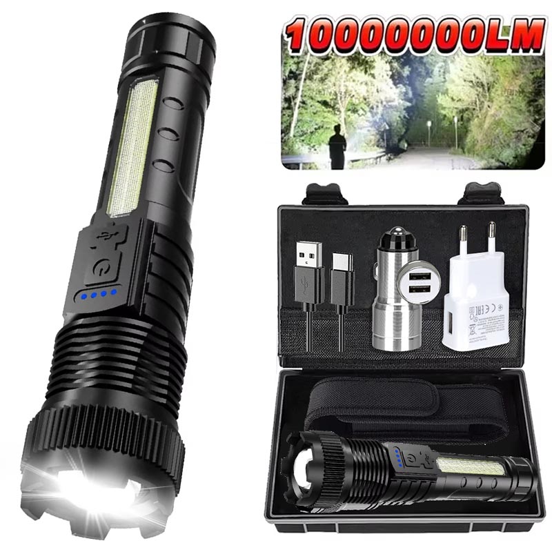 Ultra-bright LED Flashlight Re - Tactical Flashlight Rechargeable บทวิจารณ์และราคา