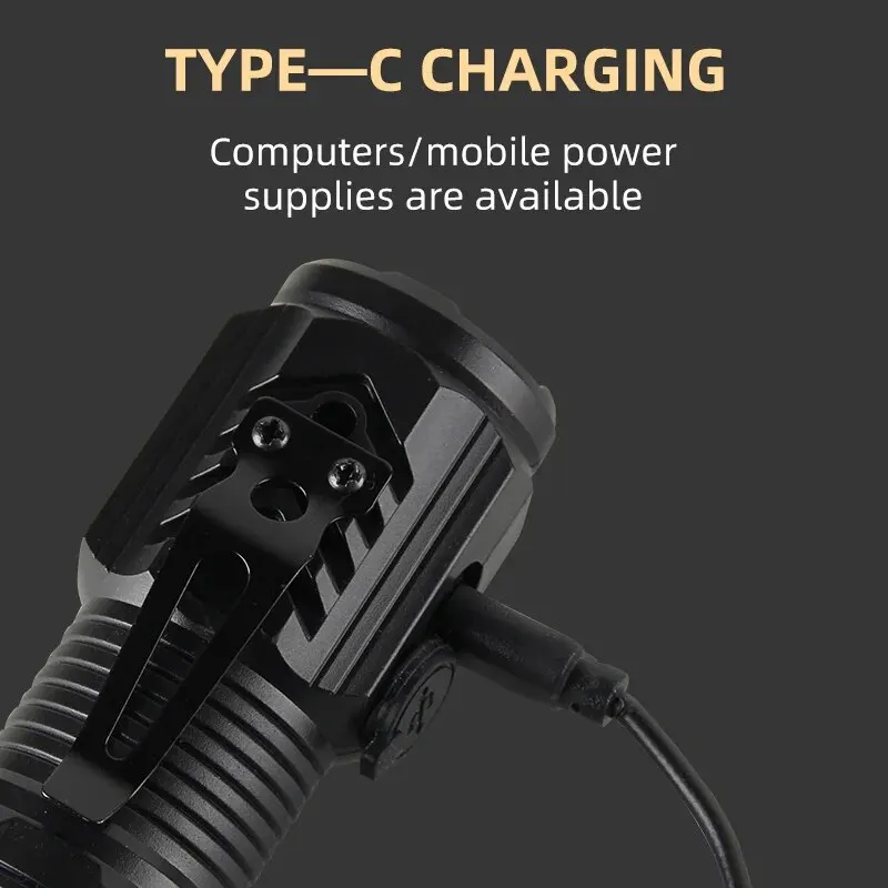 Portable Mini LED Handheld Fla - Tactical Flashlight Rechargeable บทวิจารณ์และราคา