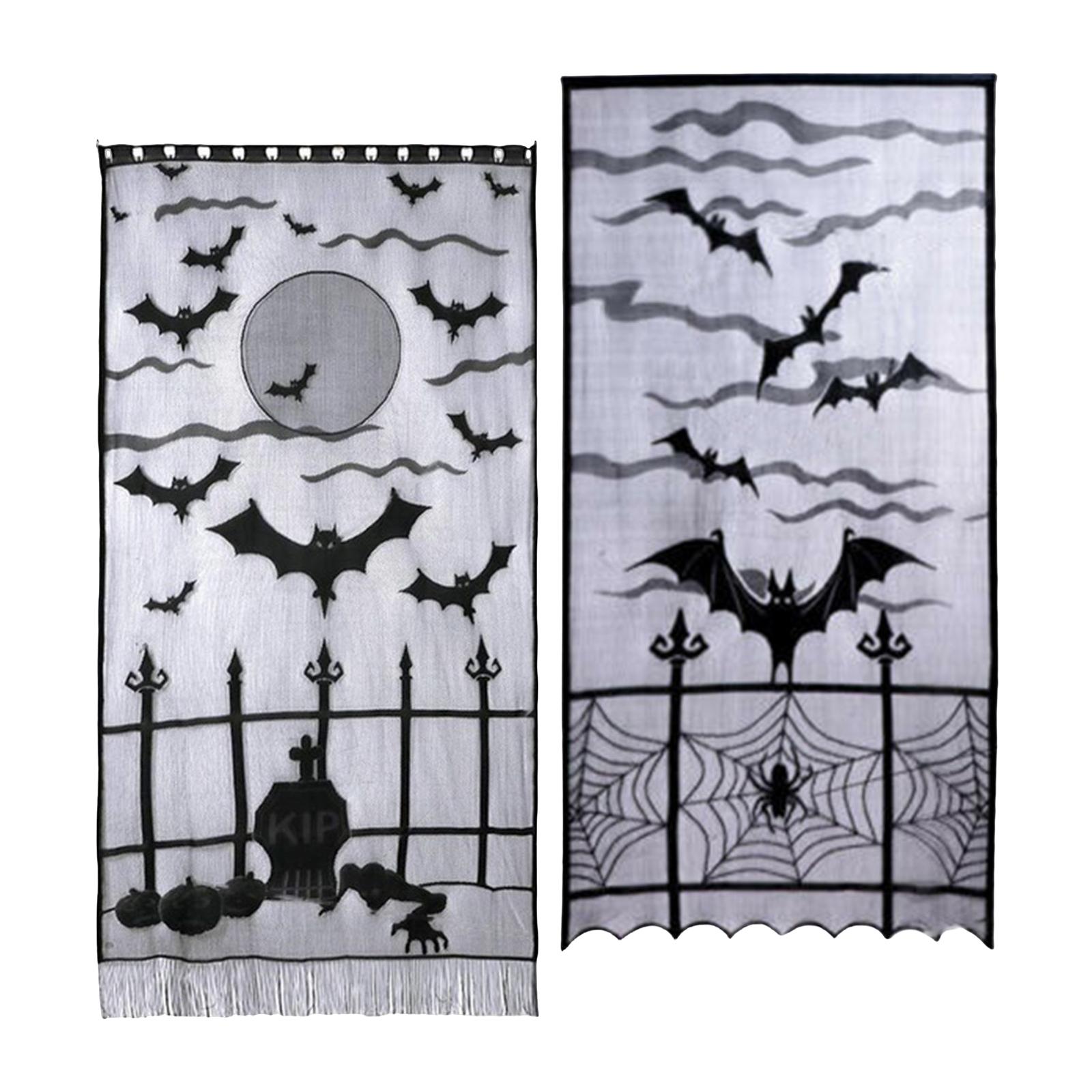 Halloween Door Curtain Spooky  - Outdoor Hunting House บทวิจารณ์และราคา