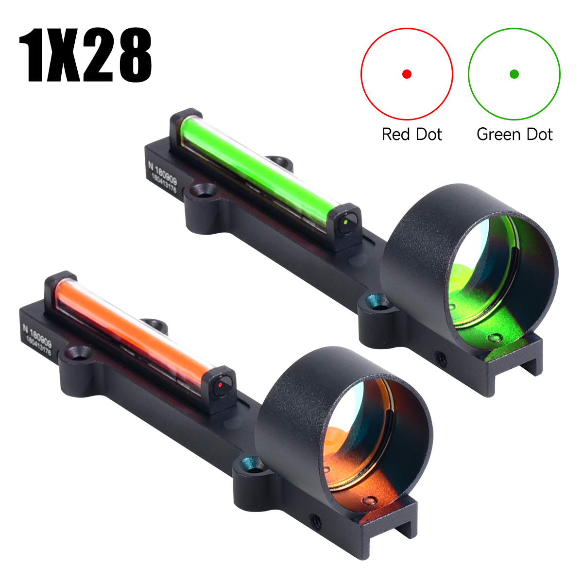 1x28 Red Green Fiber Optic Sig - Hunting & Outdoor Supplies Carterton Reviews บทวิจารณ์และราคา