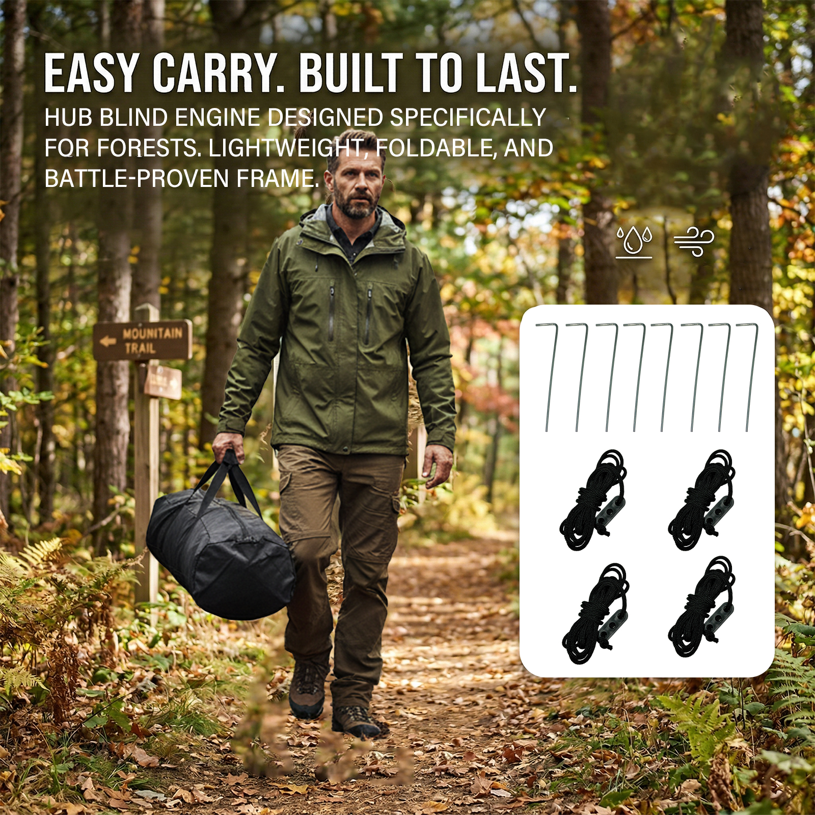 Camouflage Pop-Up Hunting Blin - Hunting & Outdoor Supplies Carterton Reviews บทวิจารณ์และราคา
