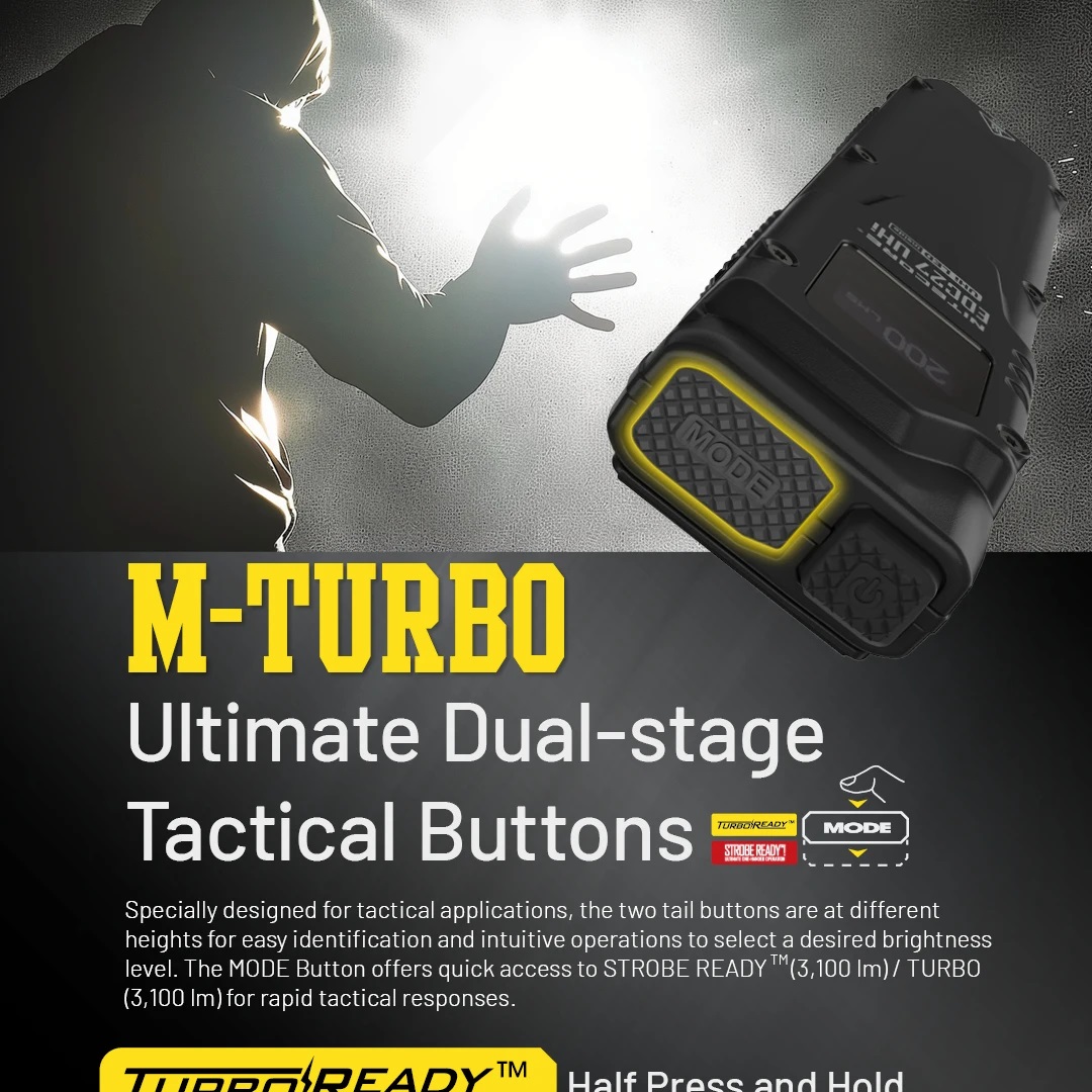 Convoy UHi Tactical EDC Flashl - Tactical Flashlight Rechargeable บทวิจารณ์และราคา