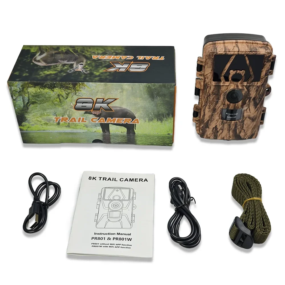PR801W WIFI 8K 60MP Digital Tr - Outdoor Hunting Camera Wifi บทวิจารณ์และราคา