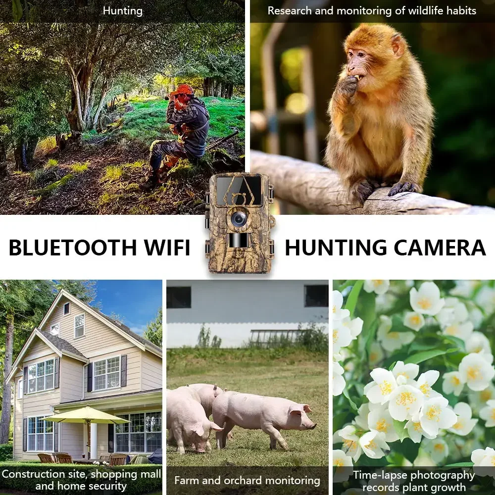 PR801W WIFI 8K 60MP Digital Tr - Outdoor Hunting Camera Wifi บทวิจารณ์และราคา