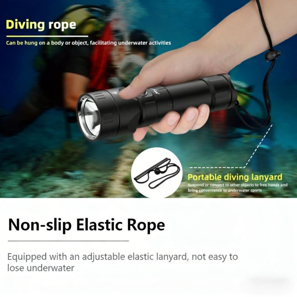 Powerful Diving Flashlight Wat - Tactical Flashlight Rechargeable บทวิจารณ์และราคา