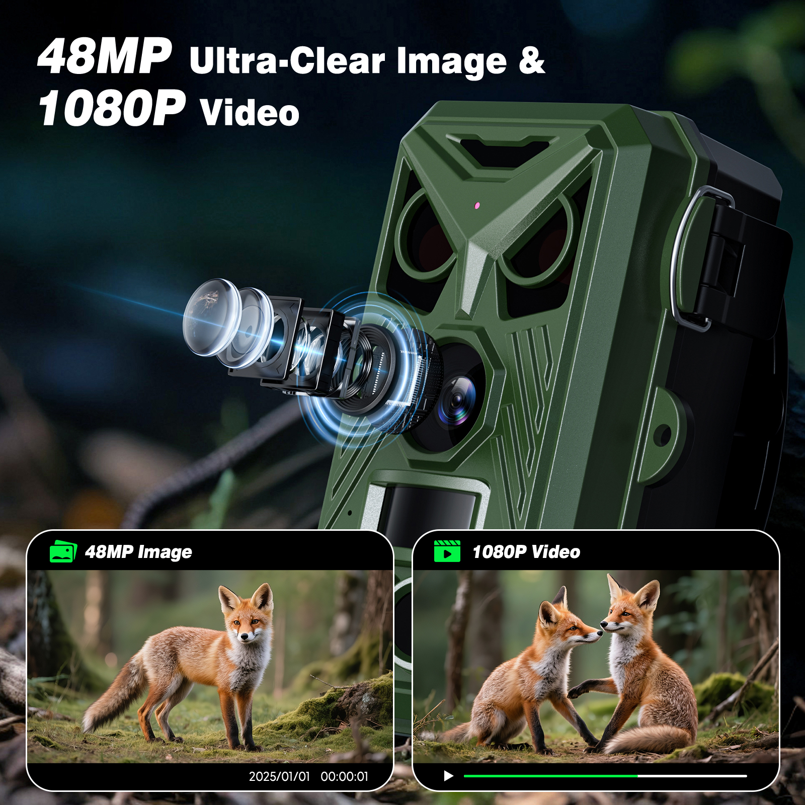 HD Infrared Hunting Camera 2.4 - Outdoor Hunting Videos บทวิจารณ์และราคา