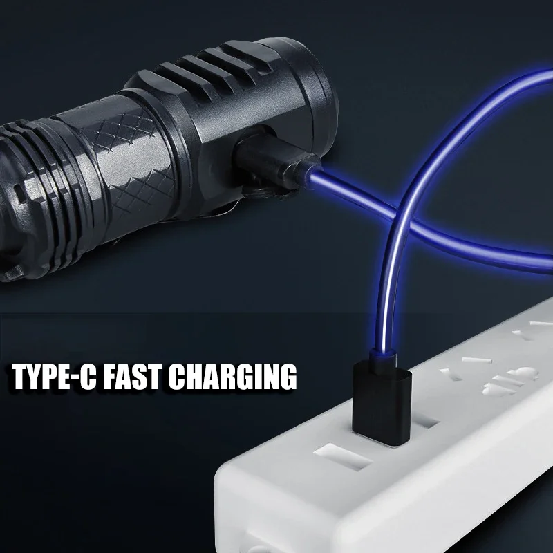 High Strong Power LED Flashlig - Tactical Flashlight Rechargeable บทวิจารณ์และราคา