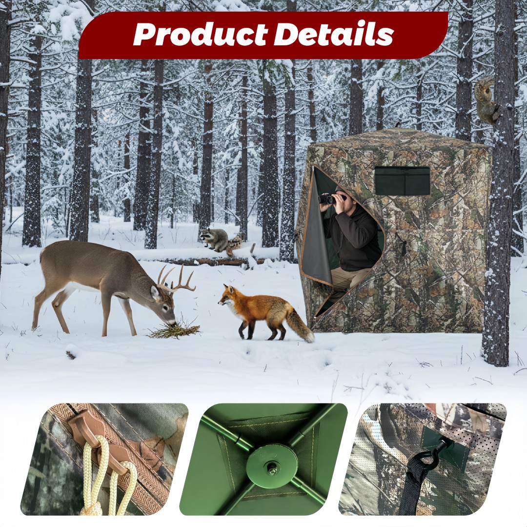 Camouflage Pop-Up Hunting Blin - Hunting & Outdoor Supplies Carterton Reviews บทวิจารณ์และราคา
