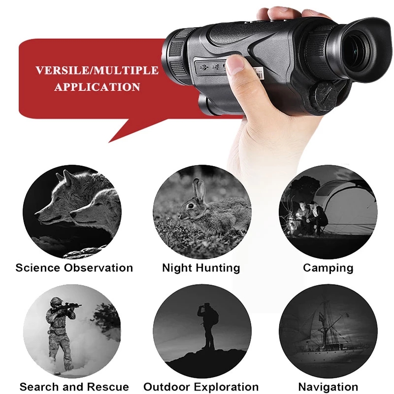 HD Digital Night Vision Monocu - Outdoor Hunting Videos บทวิจารณ์และราคา
