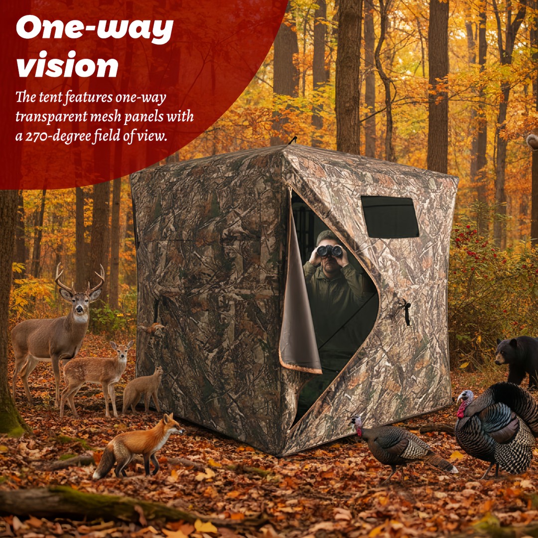 Camouflage Pop-Up Hunting Blin - Hunting & Outdoor Supplies Carterton Reviews บทวิจารณ์และราคา
