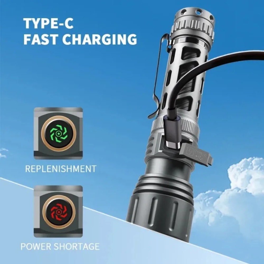 Super Bright Flashlight Portab - Tactical Flashlight Rechargeable บทวิจารณ์และราคา