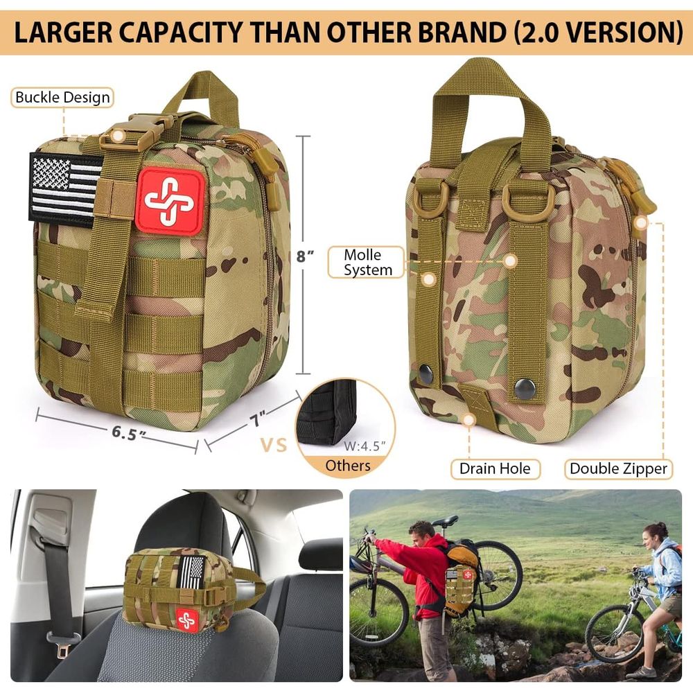 Compact 250-Piece Survival Kit - Hunting Camp Outdoor Supplies บทวิจารณ์และราคา