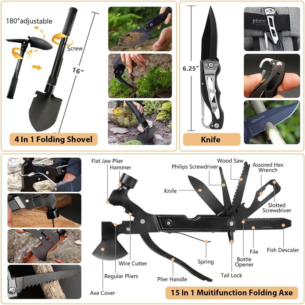 Compact 250-Piece Survival Kit - Hunting Camp Outdoor Supplies บทวิจารณ์และราคา