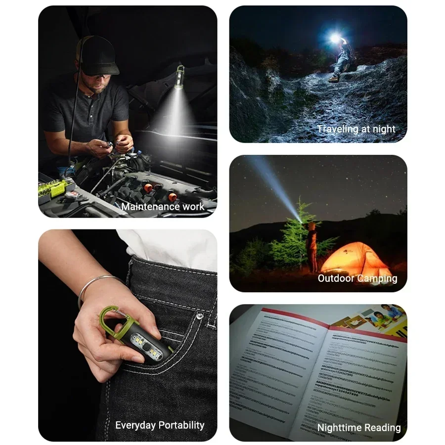 Powerful EDC LED Flashlight Ke - Tactical Flashlight Rechargeable บทวิจารณ์และราคา
