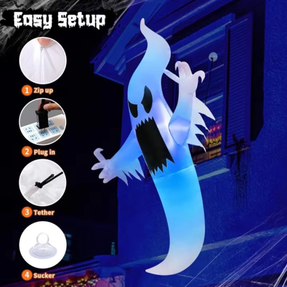 1.7M Halloween Inflatable Wind - Outdoor Hunting House บทวิจารณ์และราคา