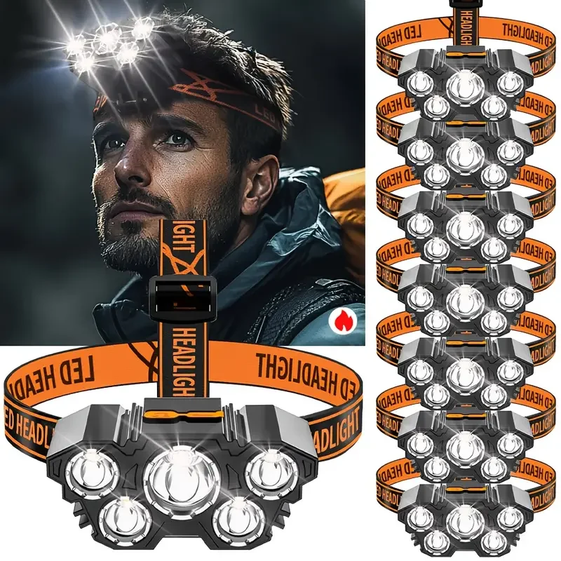 Portable 5LED Outdoor Headlamp - Hunting Fishing Outdoor บทวิจารณ์และราคา