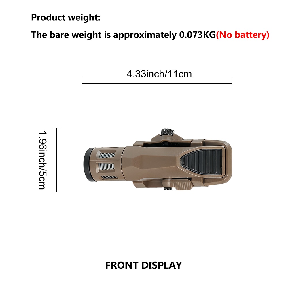 BOOIU Tactical Flashlight 400  - Outdoor Hunting Lights บทวิจารณ์และราคา